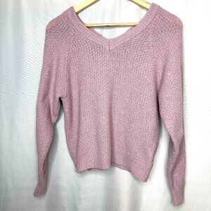 Freshman 1996 Open Back V-neck Pink Top with Open Back, Small Y2K Coquette